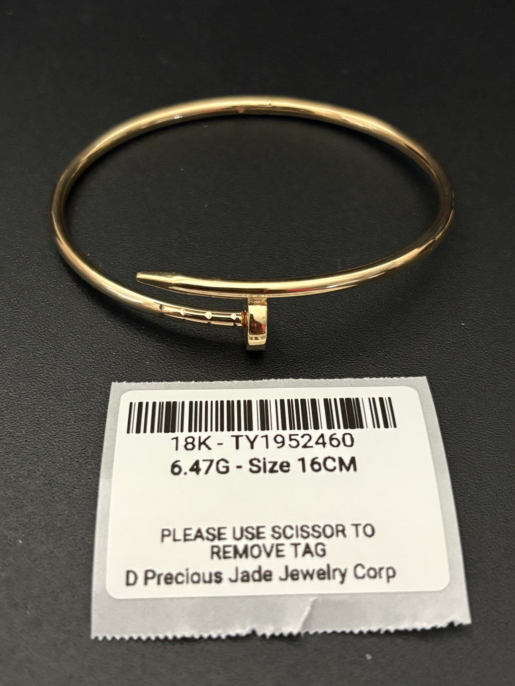 Head Lock Nail Bangle - SCROLL DOWN FOR DETAILS