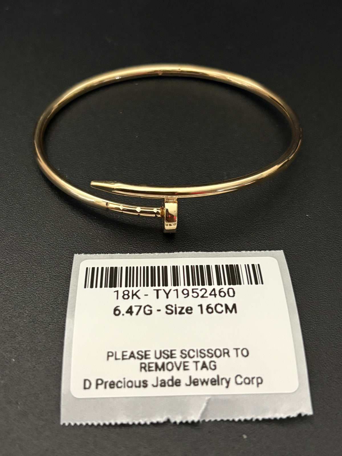 Head Lock Nail Bangle - SCROLL DOWN FOR DETAILS