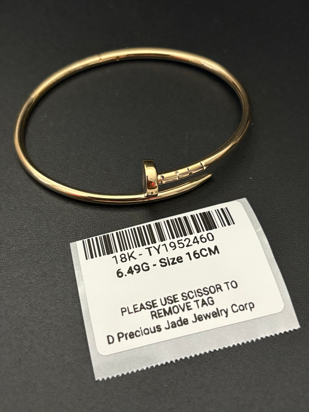 Head Lock Nail Bangle - SCROLL DOWN FOR DETAILS
