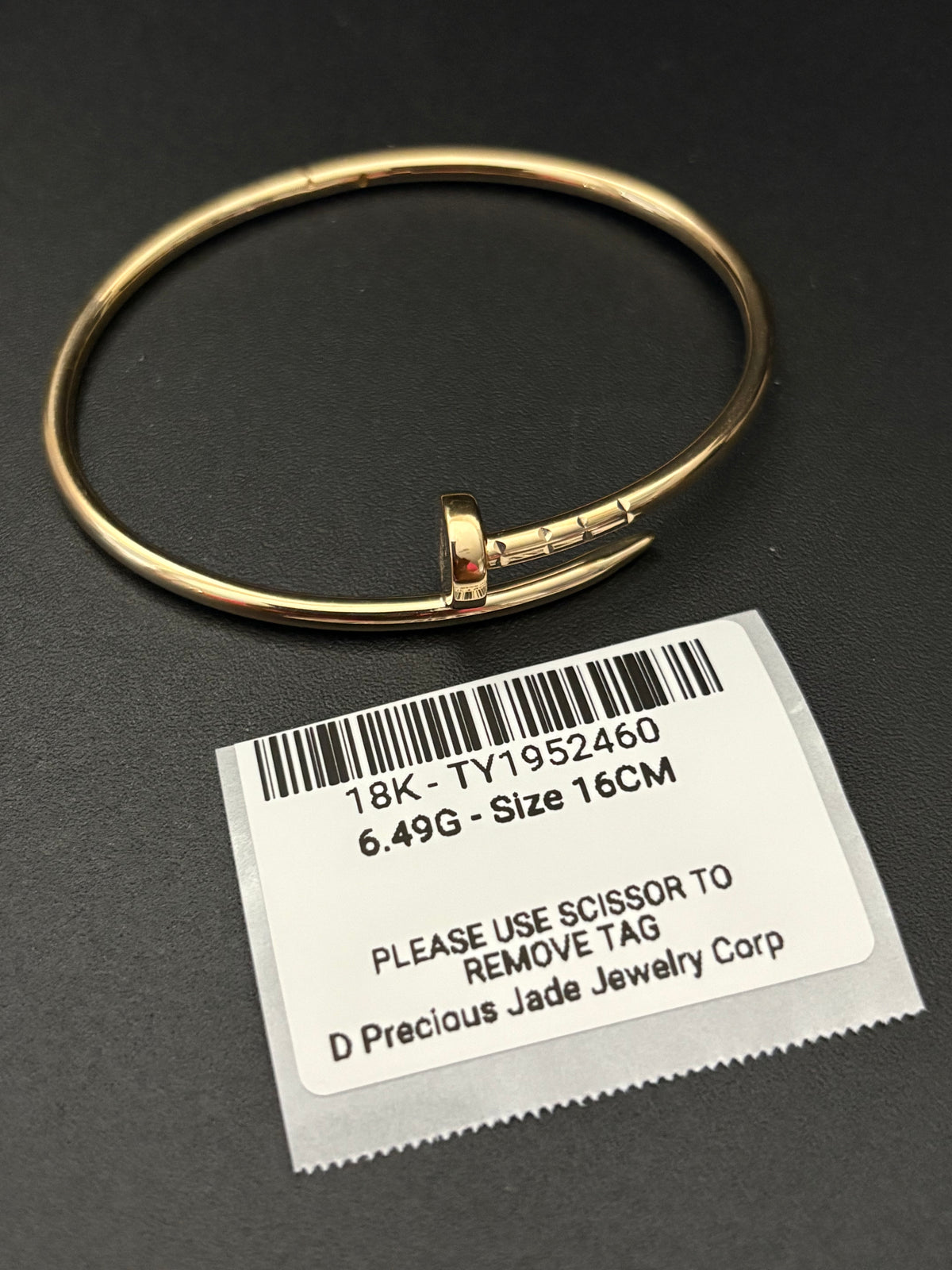 Head Lock Nail Bangle - SCROLL DOWN FOR DETAILS