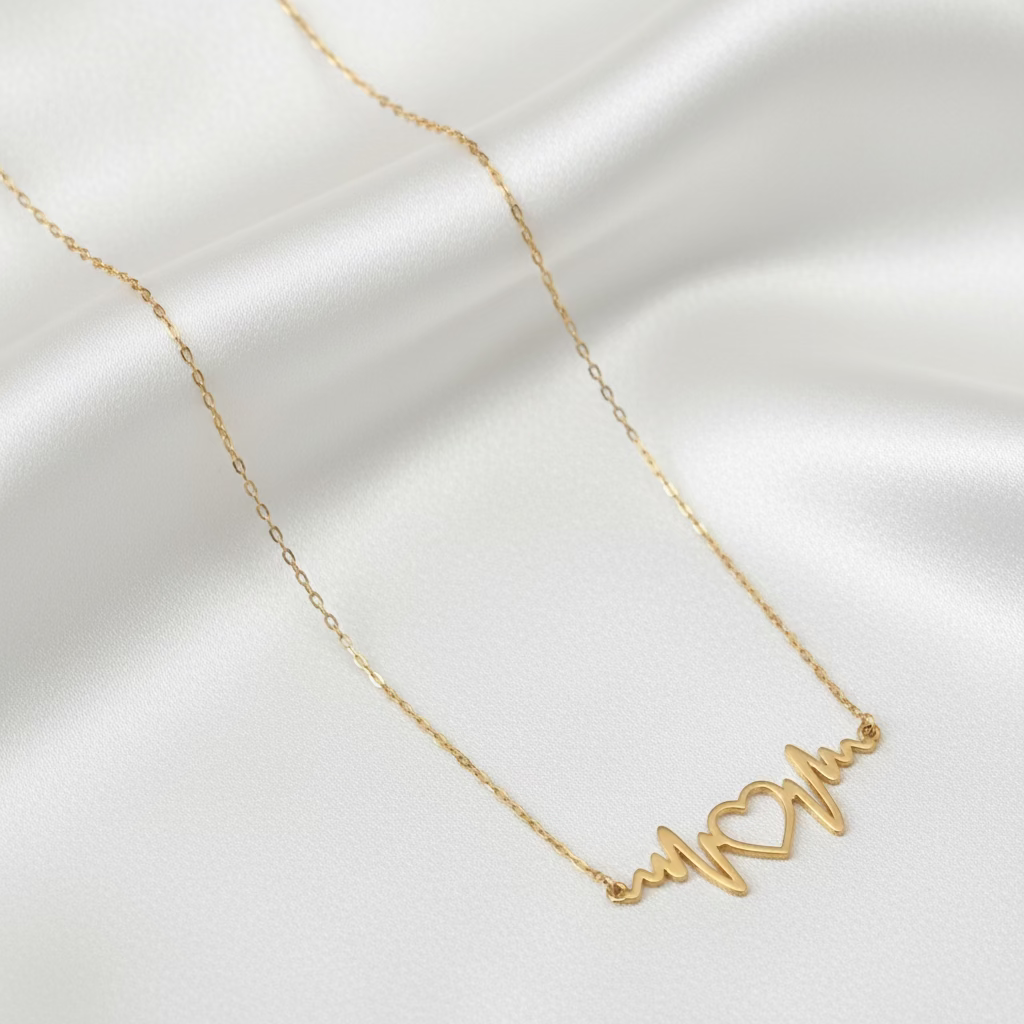 Size 16 Heart Beat Necklace