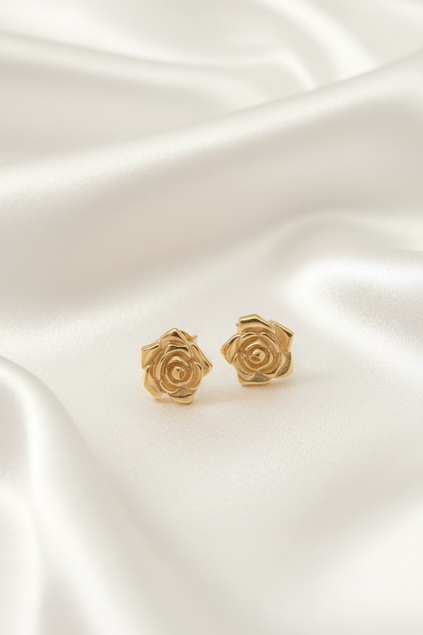 Rose Stud Earrings