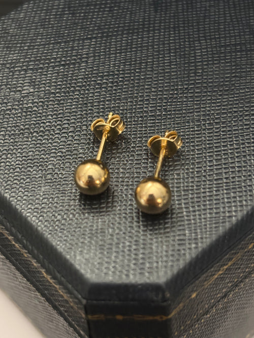 7MM Plain Ball Stud Earring