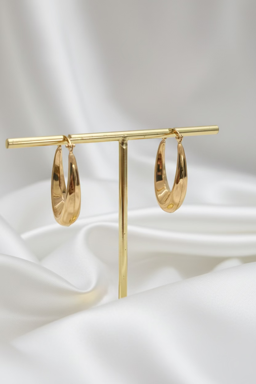Oblong Chunky Earring