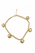 Plain Heart Charm Bracelet