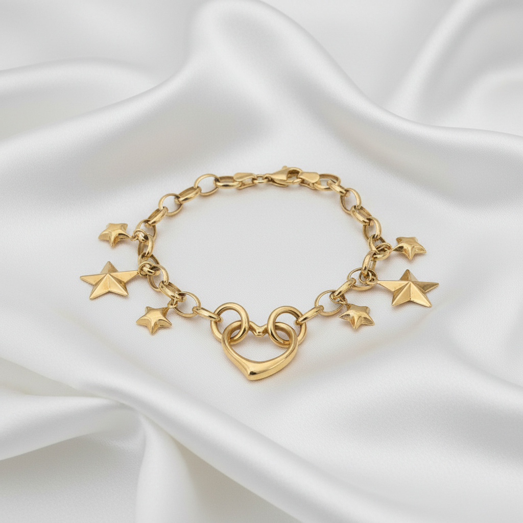 Heart Charm Bracelet