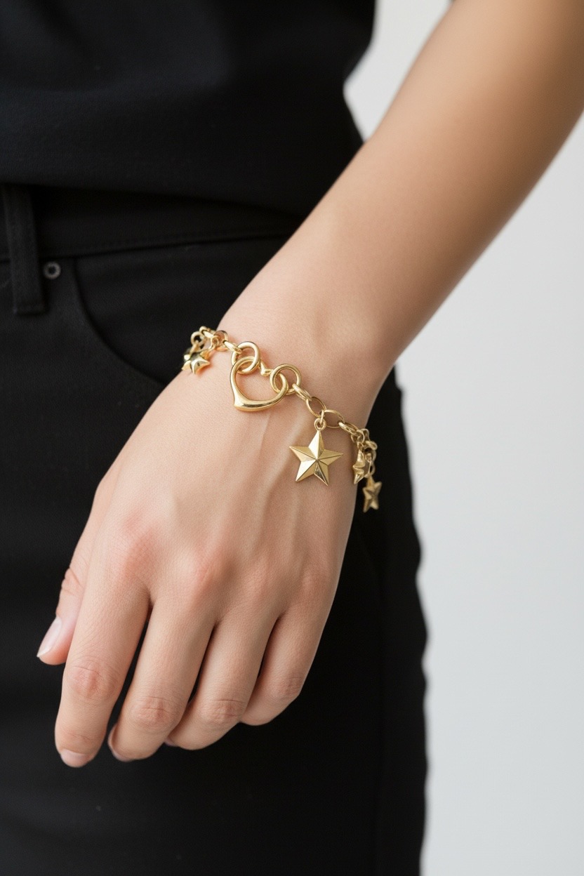 Heart Charm Bracelet