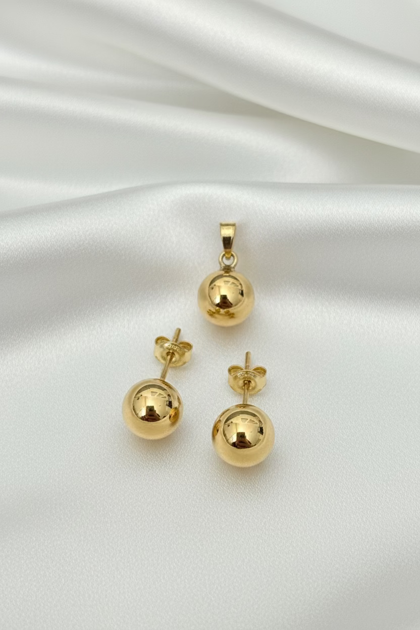 Ball Set Earring and Pendant