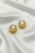 Dia Cut Chunky Earring