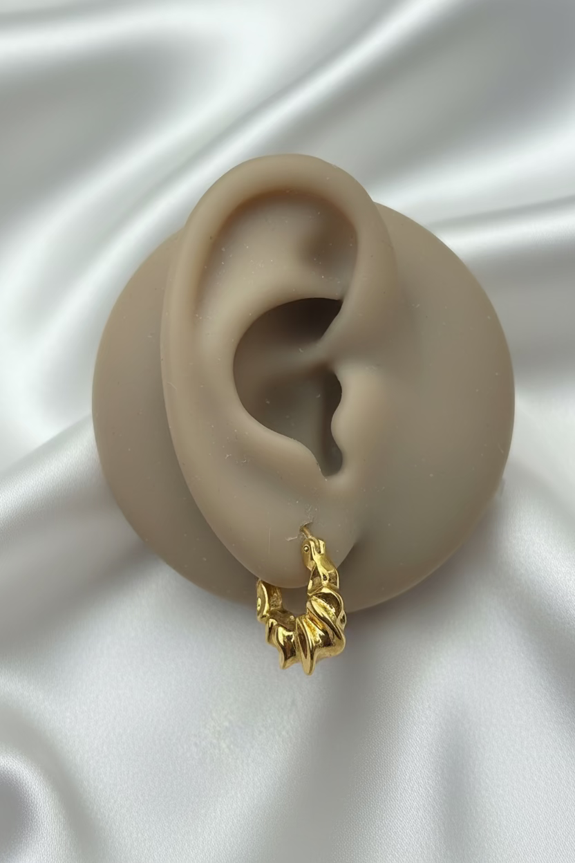 Curly Hoop Earring