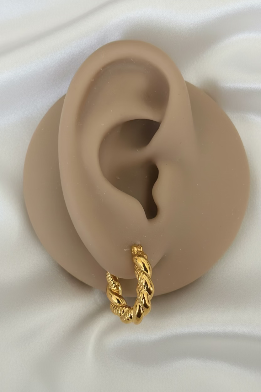Twisted Hoop Earrings