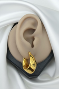 Chunky Plain Hoop Earring