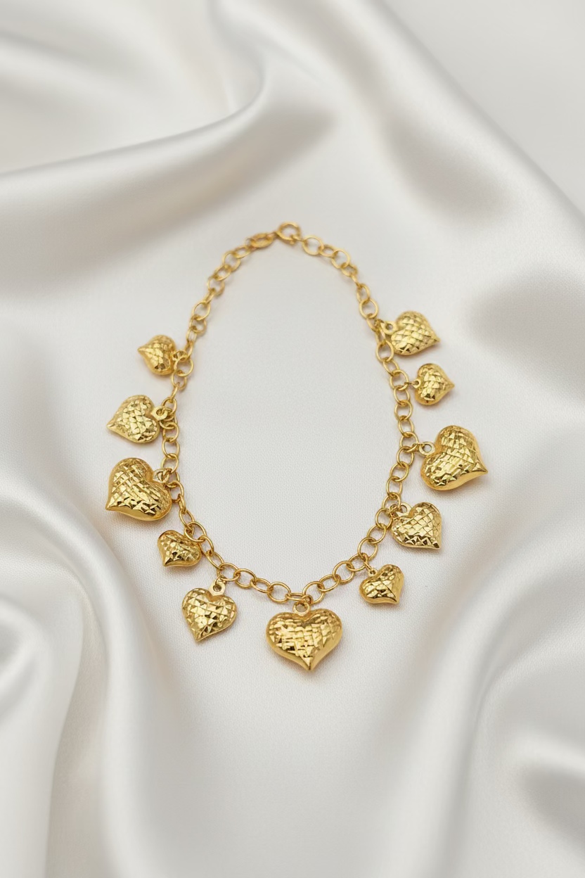 Heart Charm Bracelet