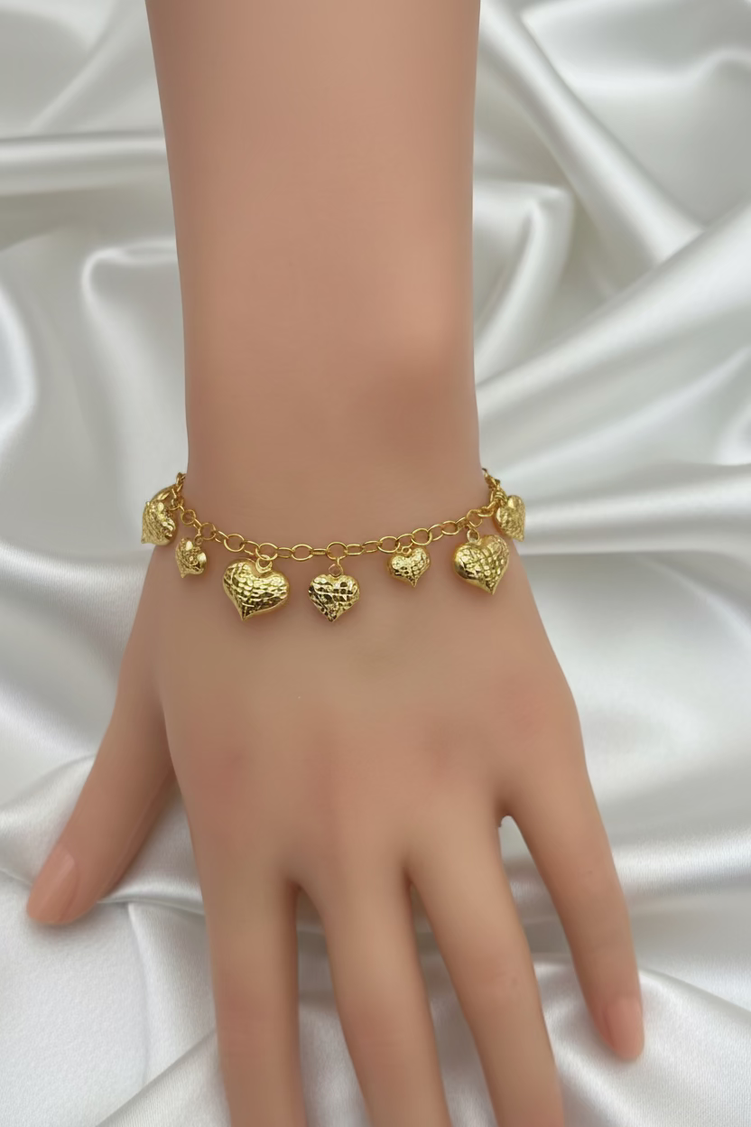 Heart Charm Bracelet