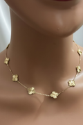 Clover Station Necklace