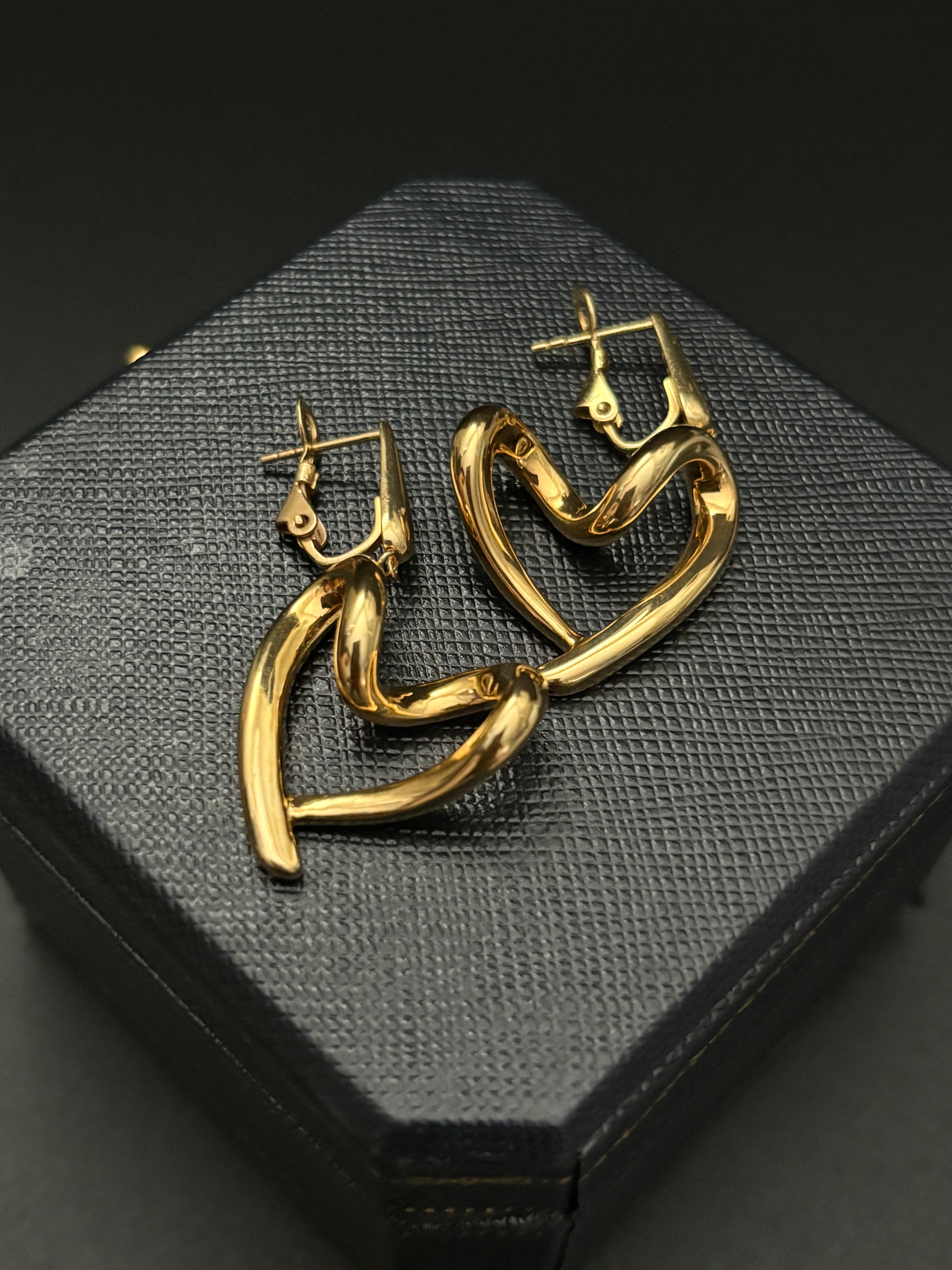 Open Heart Dangling Earring
