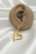 Open Heart Dangling Earring